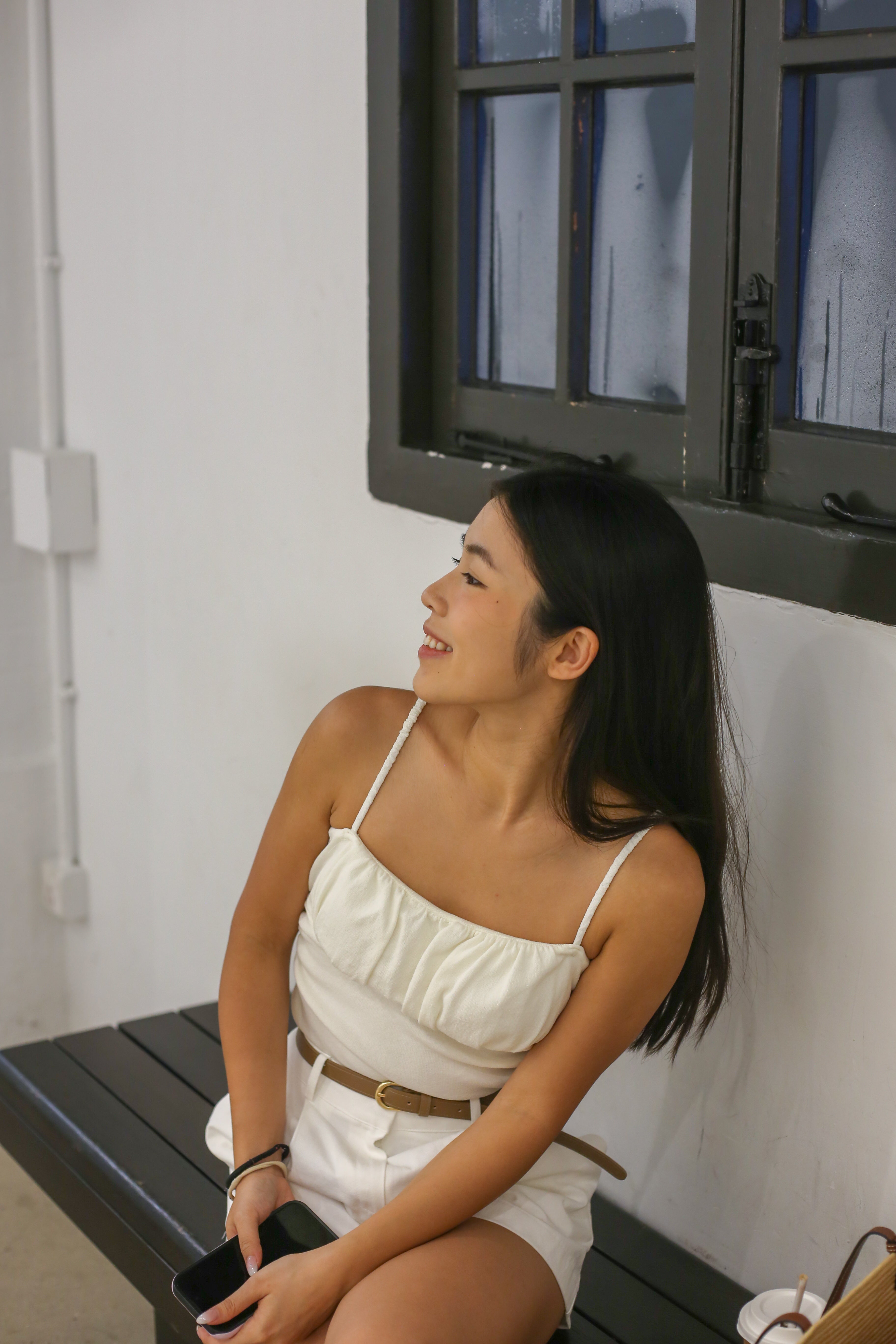 【✔️PAD｜皺褶設計】Solid Ruched Bust Padded Bra Top