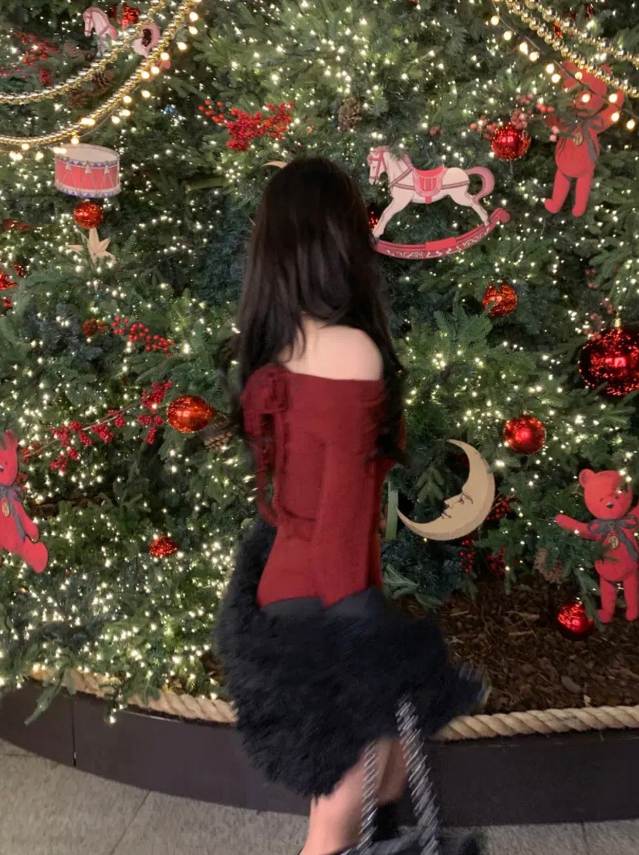 【節日感Party Dress🎊】2 Way Off Shoulder Dress