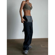 Solid Denim Overall Jumpsuit