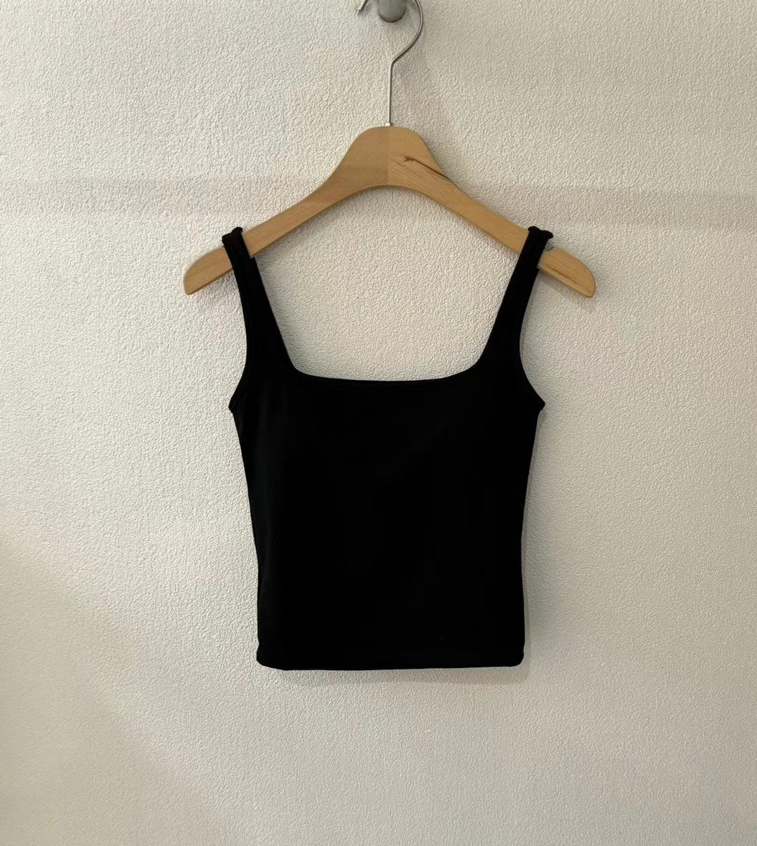 【✔️PAD｜打底必備】Basic Solid U Neck Padded Bra Top