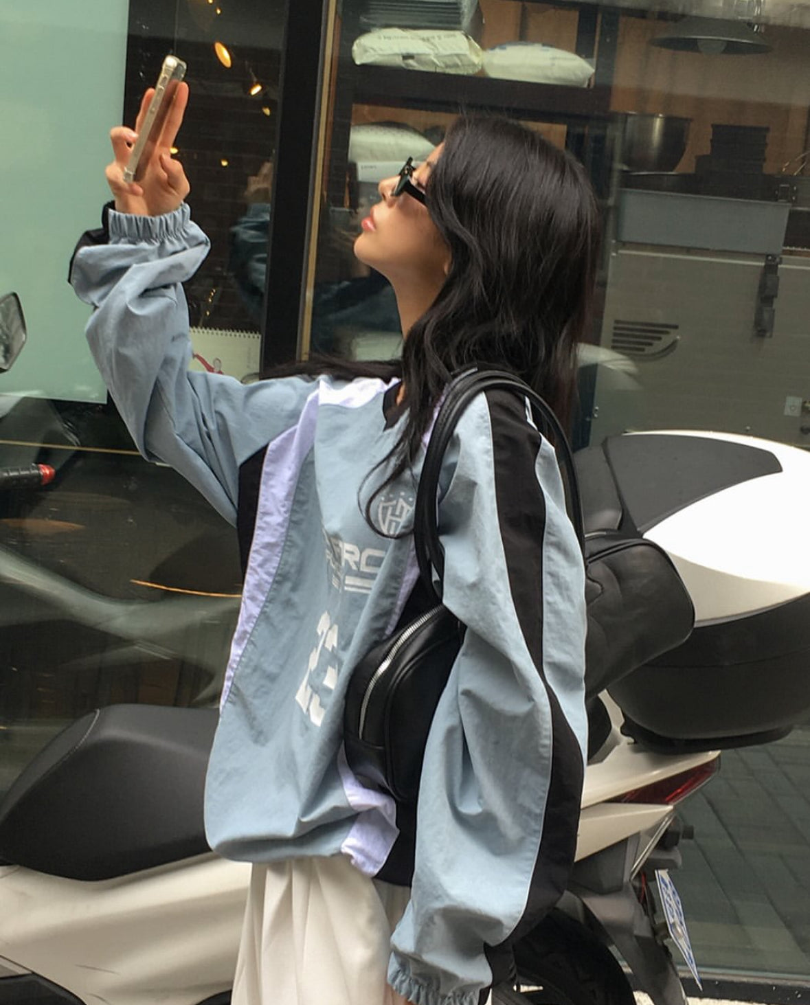 【情侶衫ok！｜4色入】Space Force Nylon Sweater