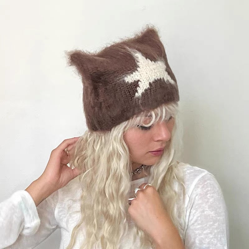 【海馬毛貓貓冷帽🐈】Starry Cat Beanie