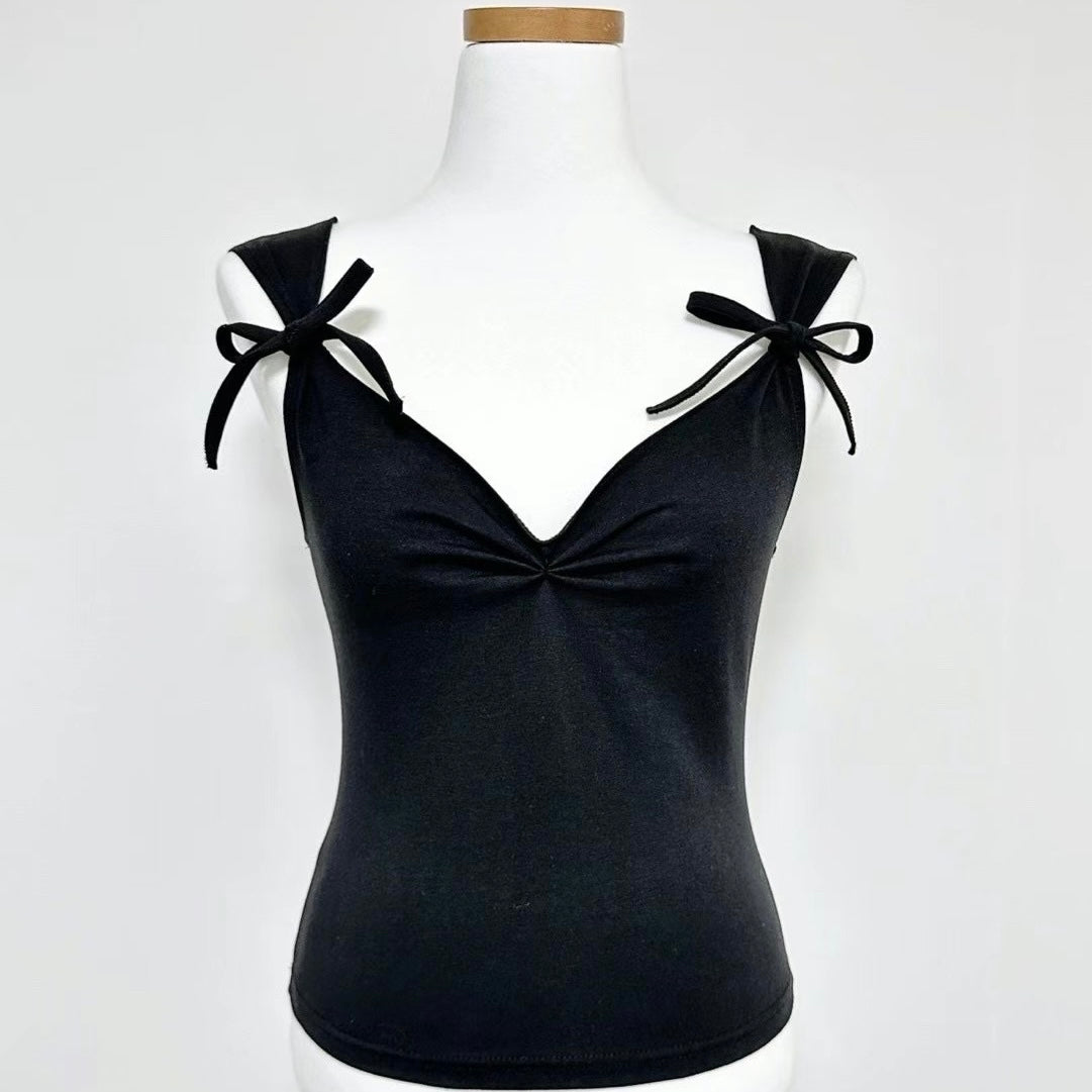 Solid Ribbon Cami Top