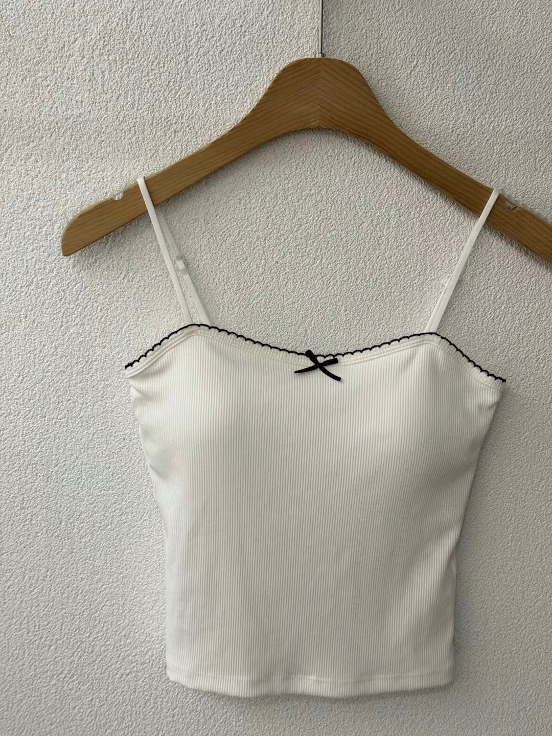 【✔️PAD｜小蝴蝶結設計】Lil Ribbon Solid Padded Bra Top