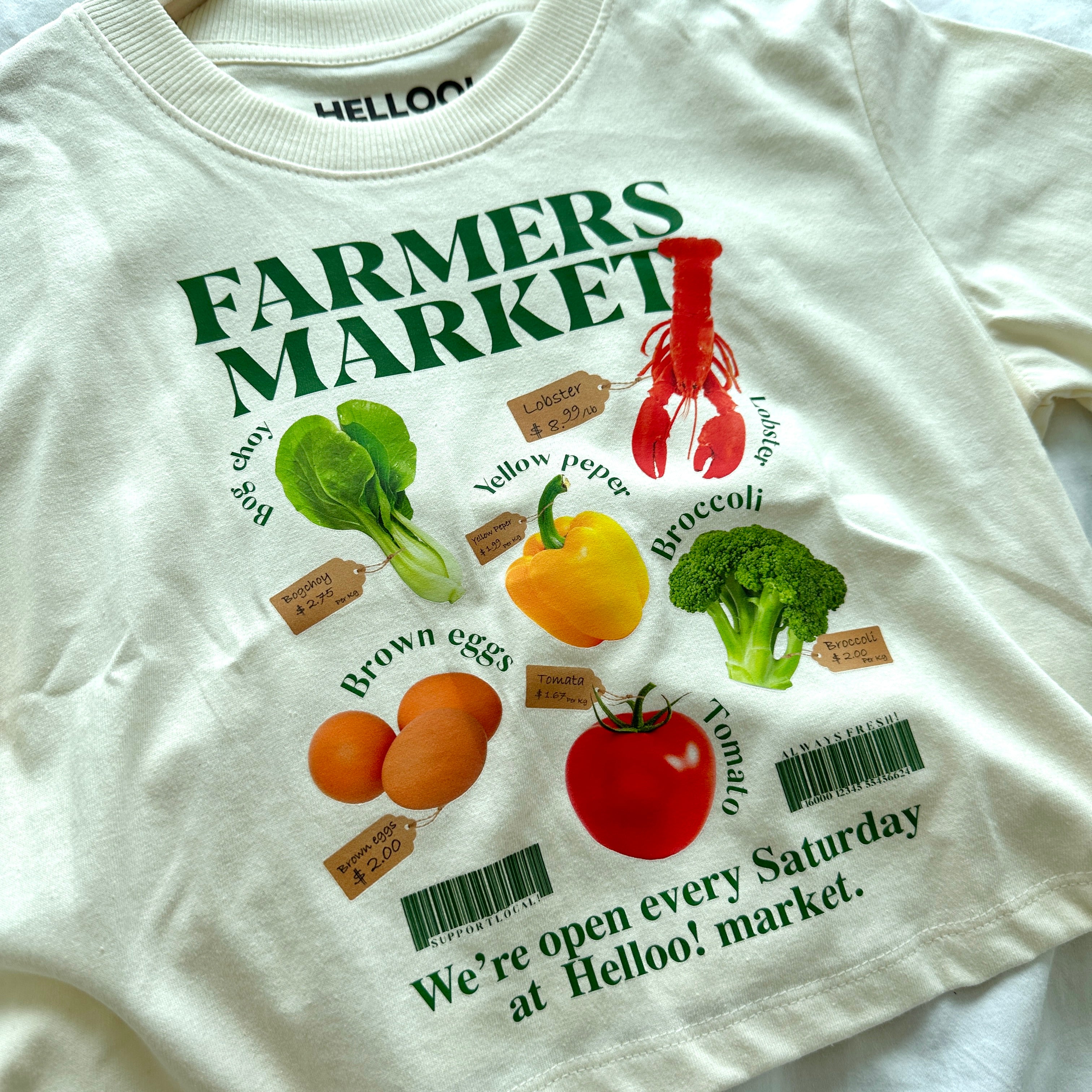 #T085 - Farmers Market Crop Tee