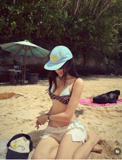 2-piece Brown Polka Dot Bikini(with pads)
