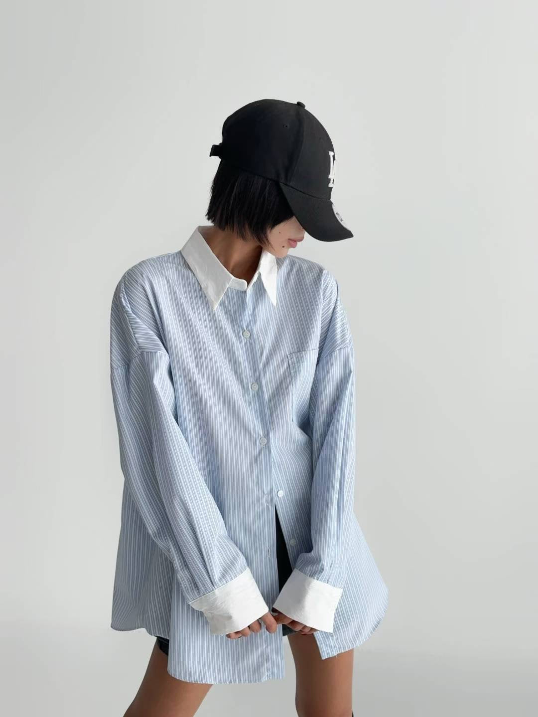 【初秋必備直紋恤衫💙】Basic Striped Shirt