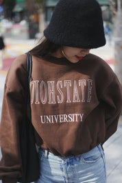 【含內絨！】Oiohstate University Crop Sweater