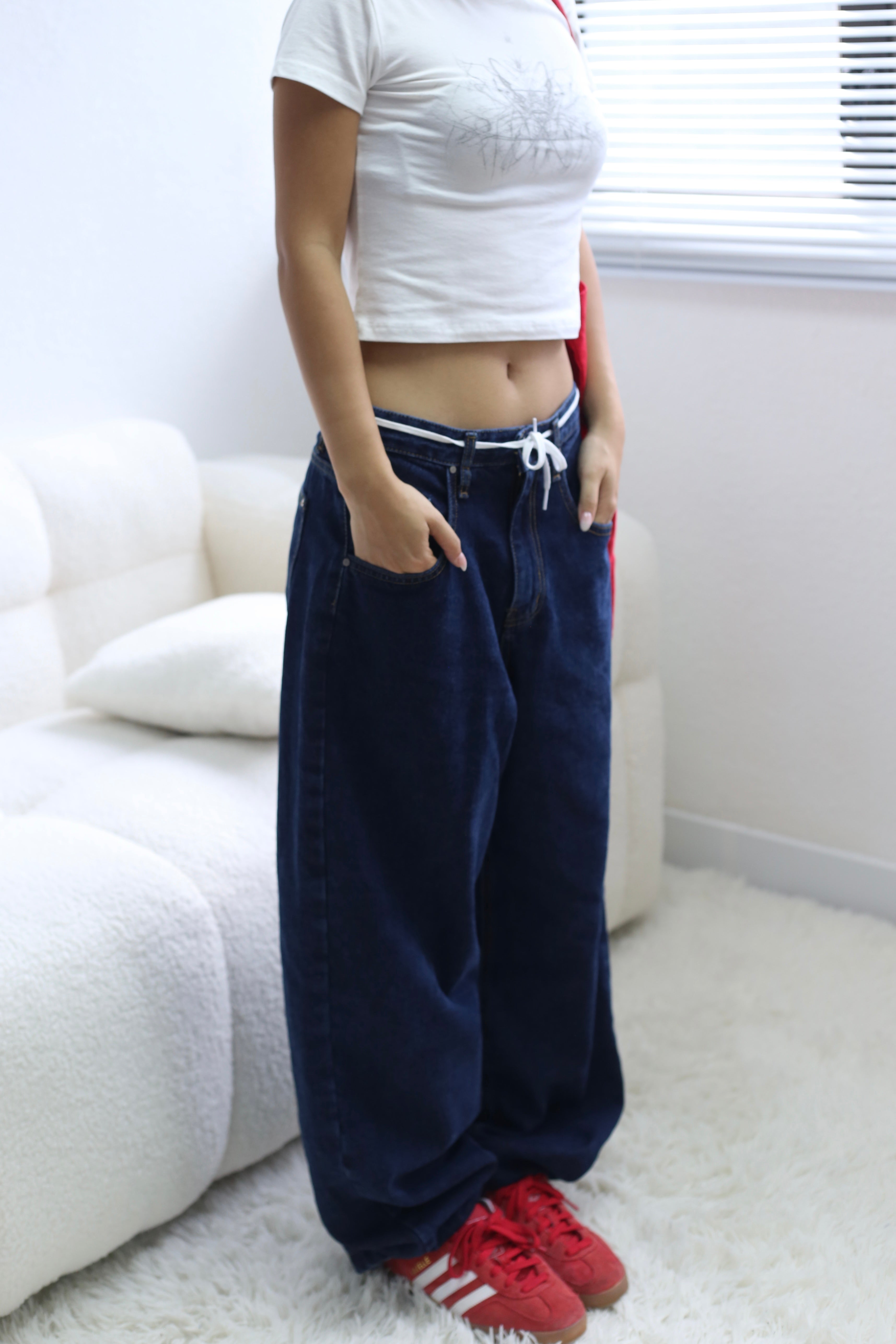 【原色彎刀牛仔褲】Classical Blue Barrel Jeans