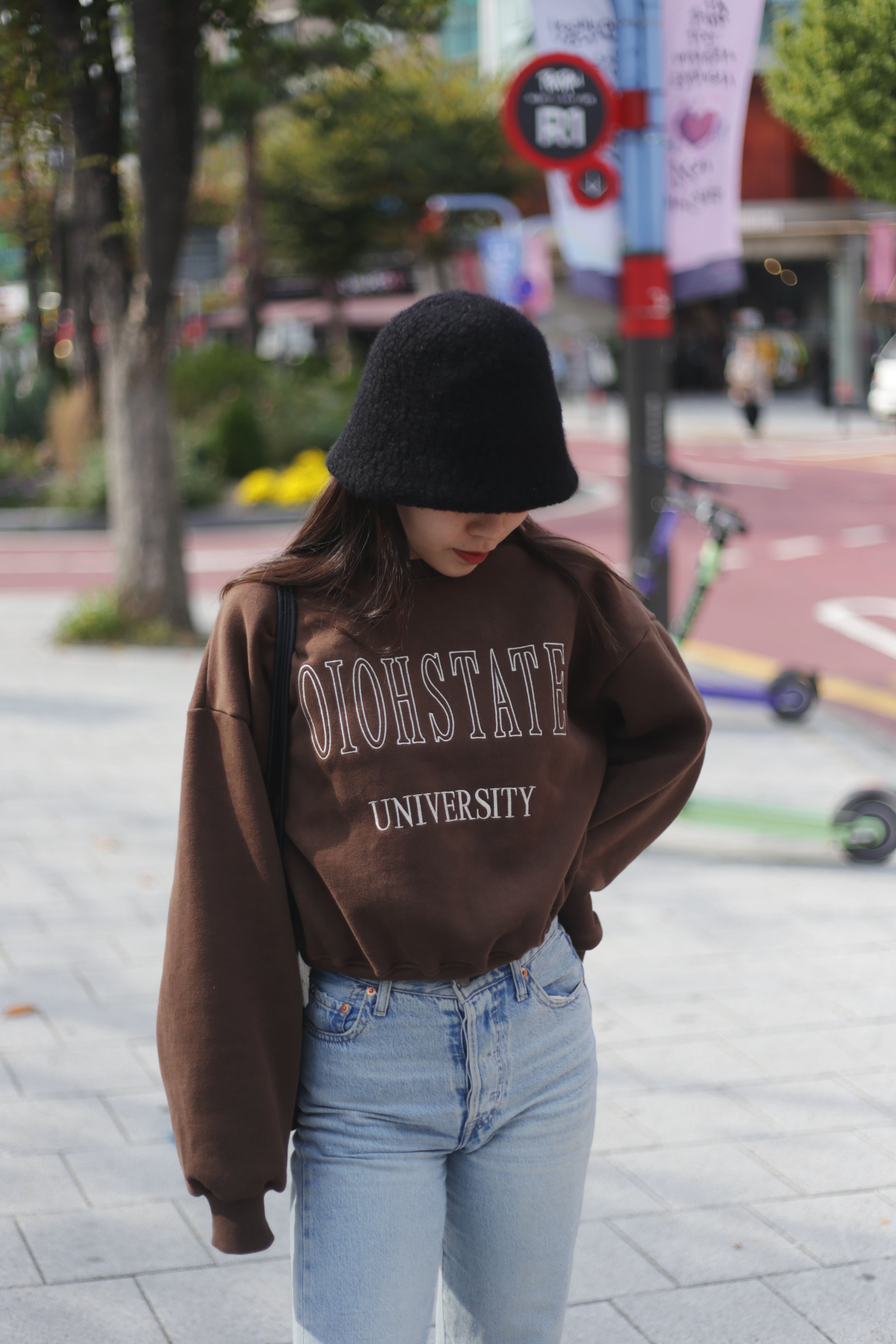 【含內絨！】Oiohstate University Crop Sweater