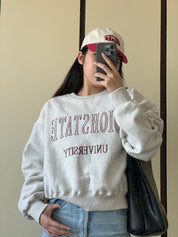 【含內絨！】Oiohstate University Crop Sweater