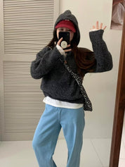 【🇰🇷韓國連線｜限時優惠價！】純色針織Half Zip Hoodies