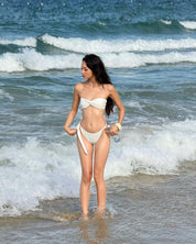 Twist Front Strapless Bikini Set(with pads)