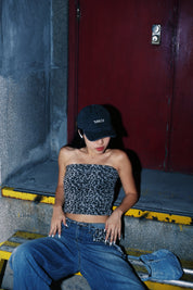 【回頭率100%! 豹纹辣妹套装】Leopard Tube Top with Scarf Set
