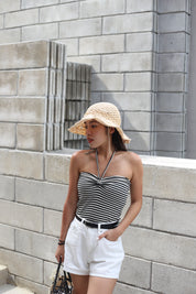【一衣两穿~平價解鎖高級感】Striped 2 Way Tube Top