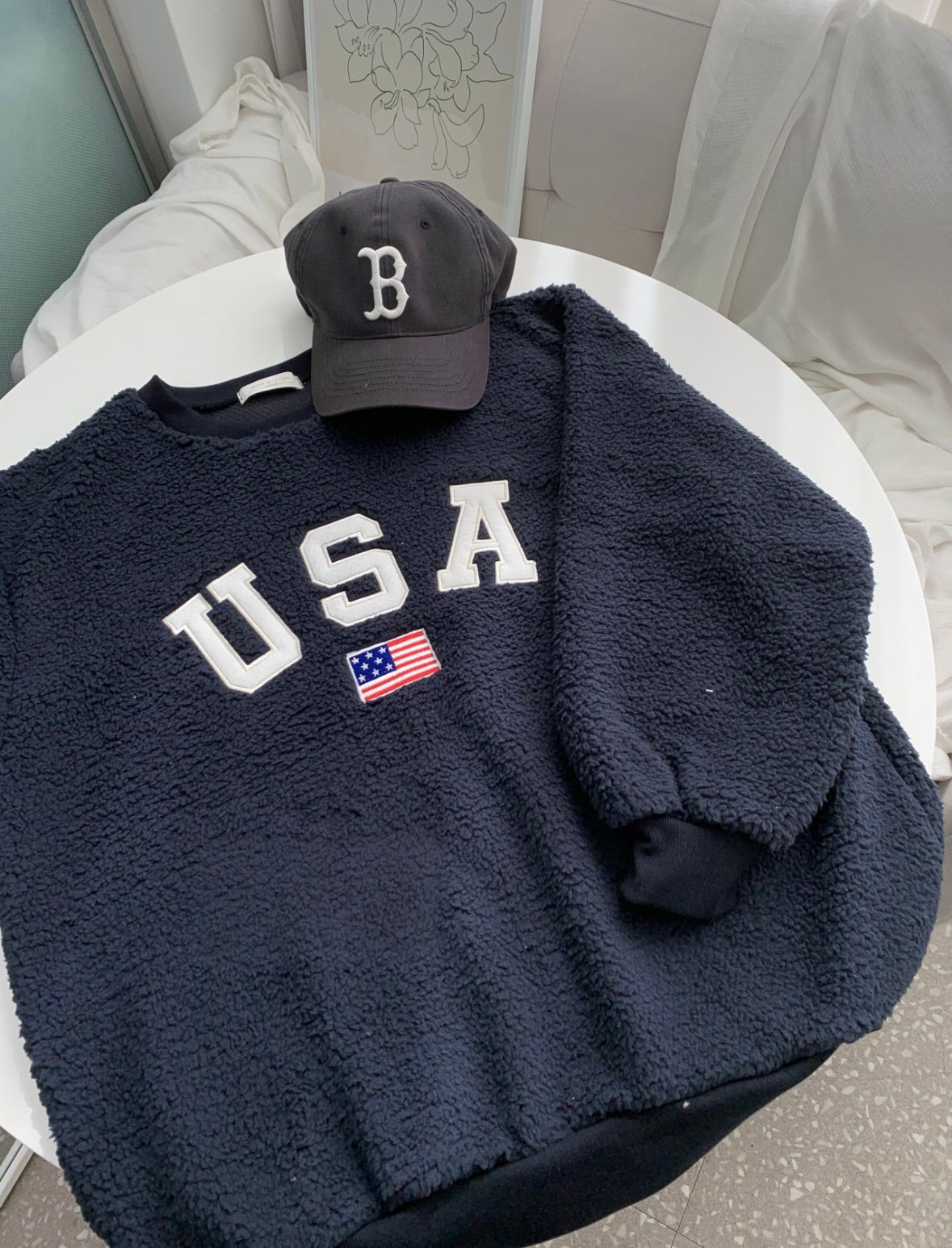 【🇰🇷韓國連線｜情侶裝ok!!】USA Fluffy Hoodies