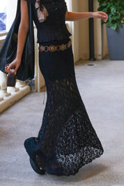 【法式復古!!氣質Lace魚尾裙】Lace Mermaid Maxi Dress