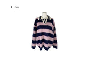 【人氣大熱產品🔥】Striped Polo Oversized Cardigan
