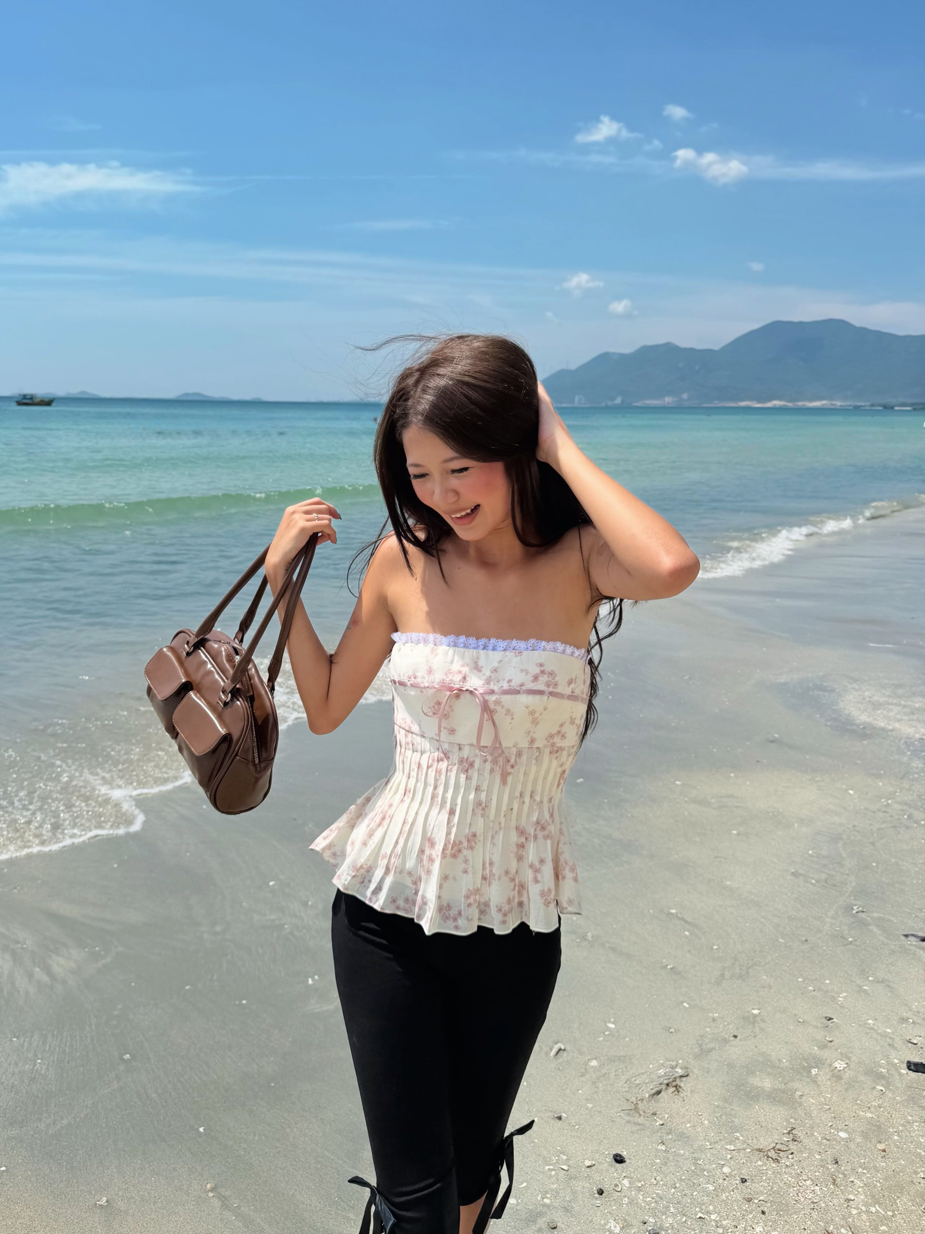 Lily Floral Tube Top