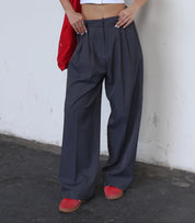 【歐美休閑感西褲🩶】Everyday Grey Suit Pants
