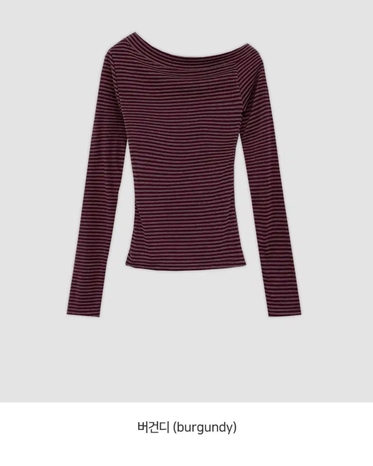 【衣櫃必備系列✨】Basic Striped Single Shoulder Top