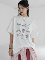 A Ribbon Trend Oversized T-Shirt