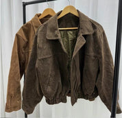 【美拉徳麂皮外套】Millard Solid Crop Jacket