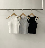 【✔️PAD｜雙肩帶設計】Double Strap Padded Tank Top