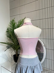【🇻🇳越南連線】Frenchy Doubled Side Halter Crop Top