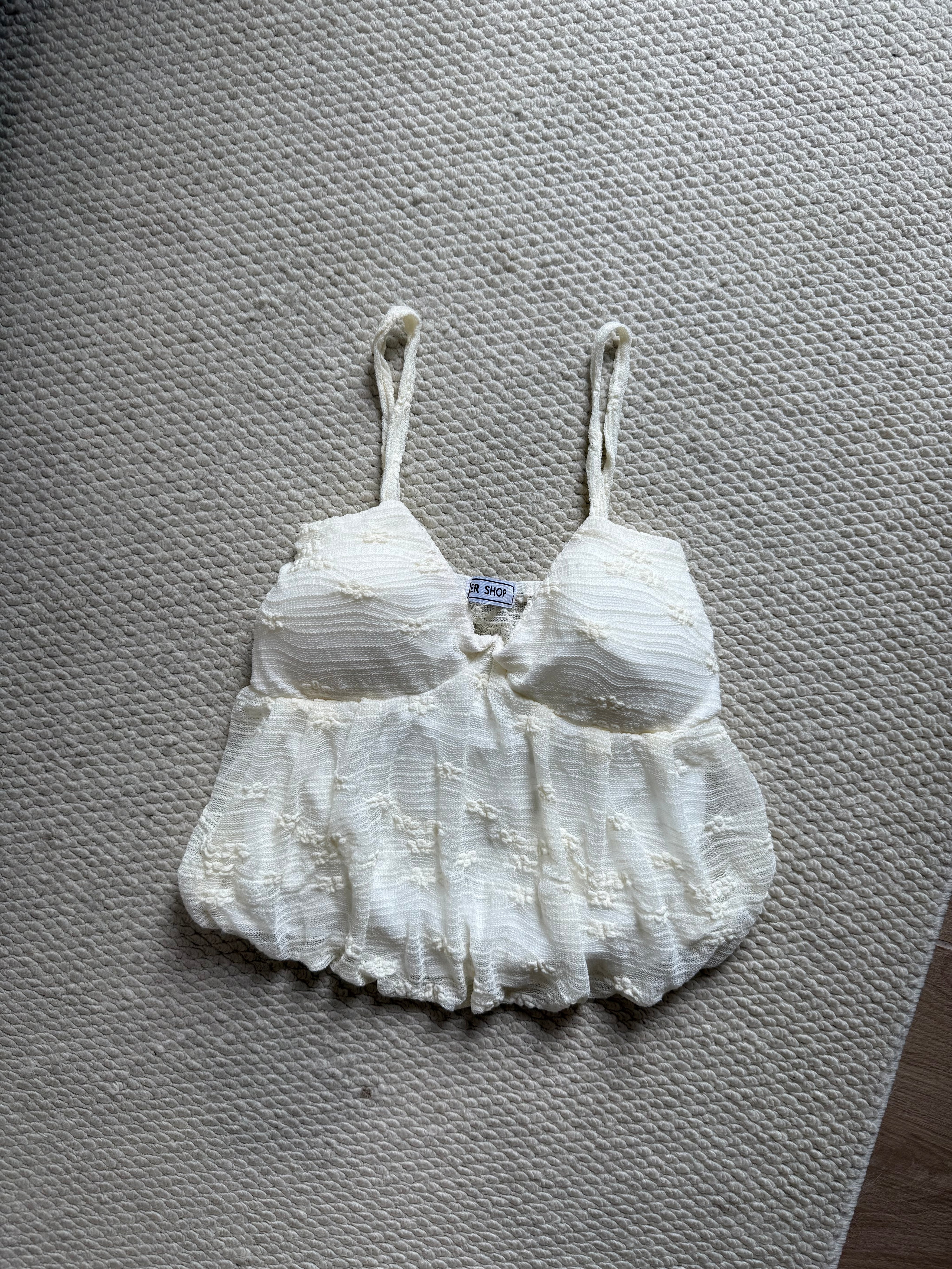 Angelic Lace Babydoll Top(with pads)