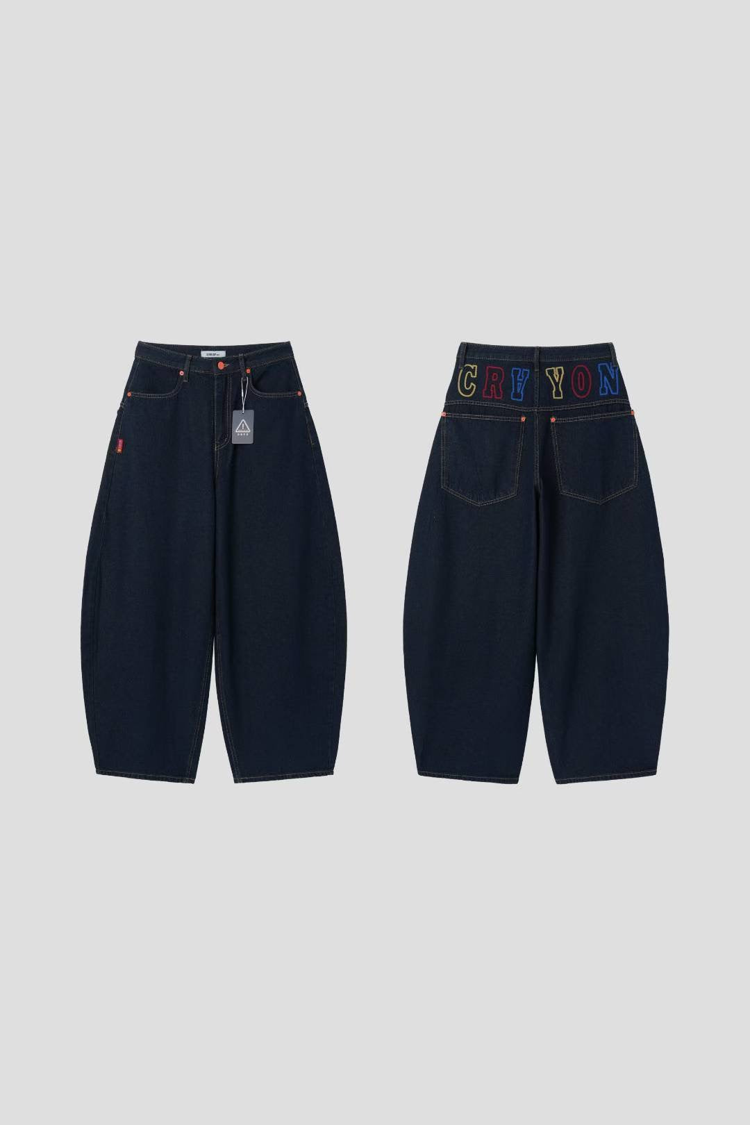 【大熱彎刀褲❤️‍🔥】Crayon Barrel Jeans