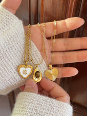 鈦鋼材質！Heart Charms Necklace