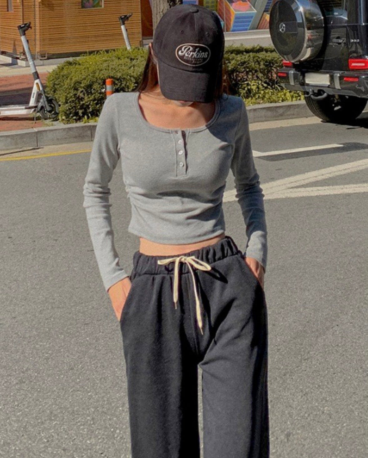 【🇰🇷韓國連線｜$99系列】歐美基礎款鈕扣上袖Top