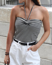 【一衣两穿~平價解鎖高級感】Striped 2 Way Tube Top
