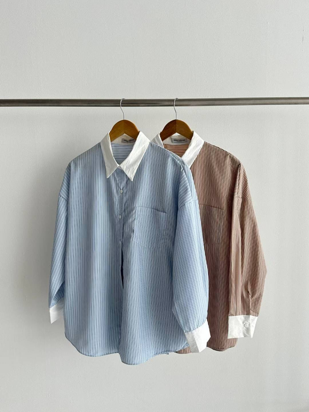 【初秋必備直紋恤衫💙】Basic Striped Shirt