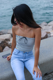 【✔️PAD｜高CP值之選】Striped Padded Tube Top
