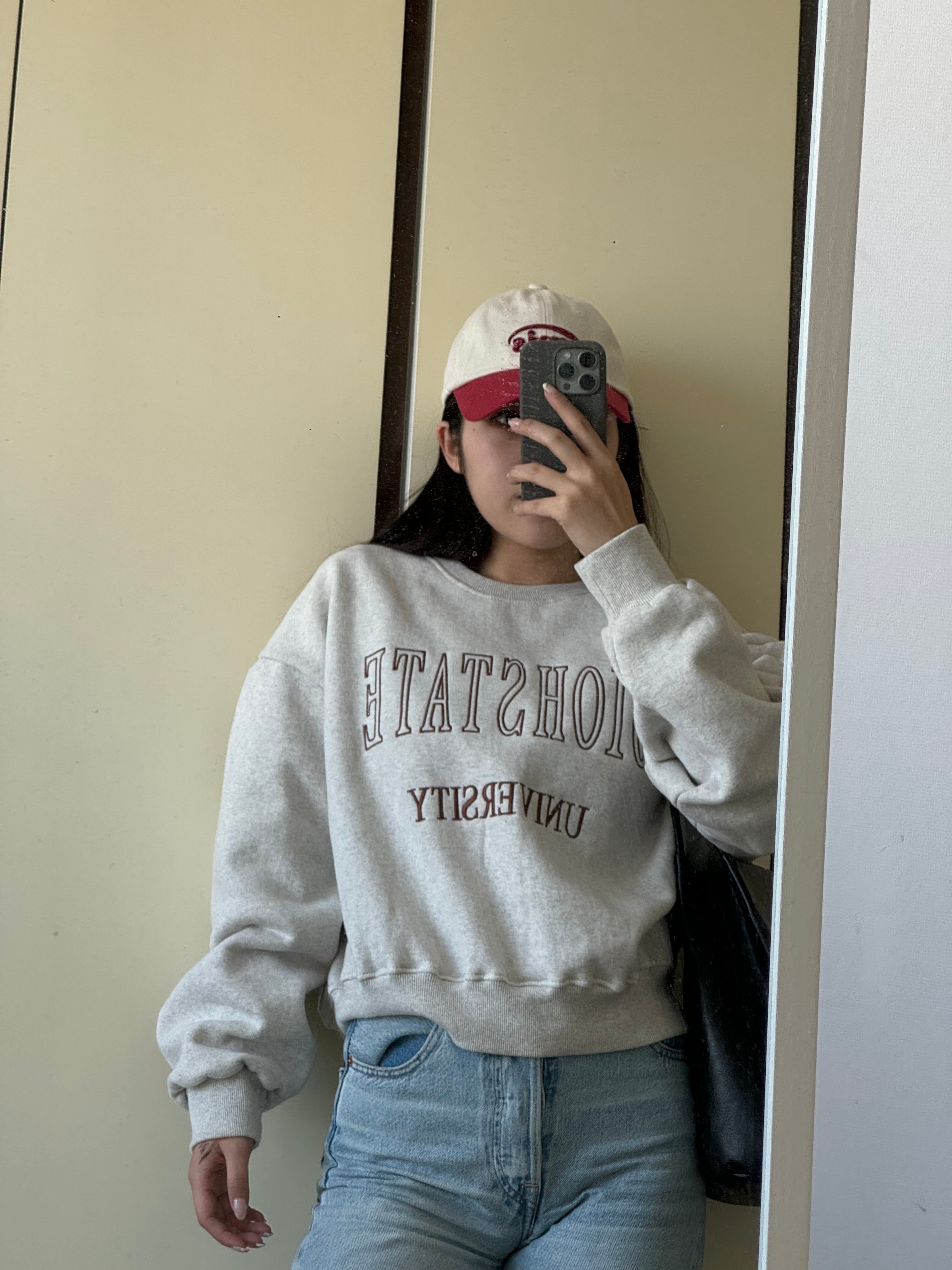 【含內絨！】Oiohstate University Crop Sweater