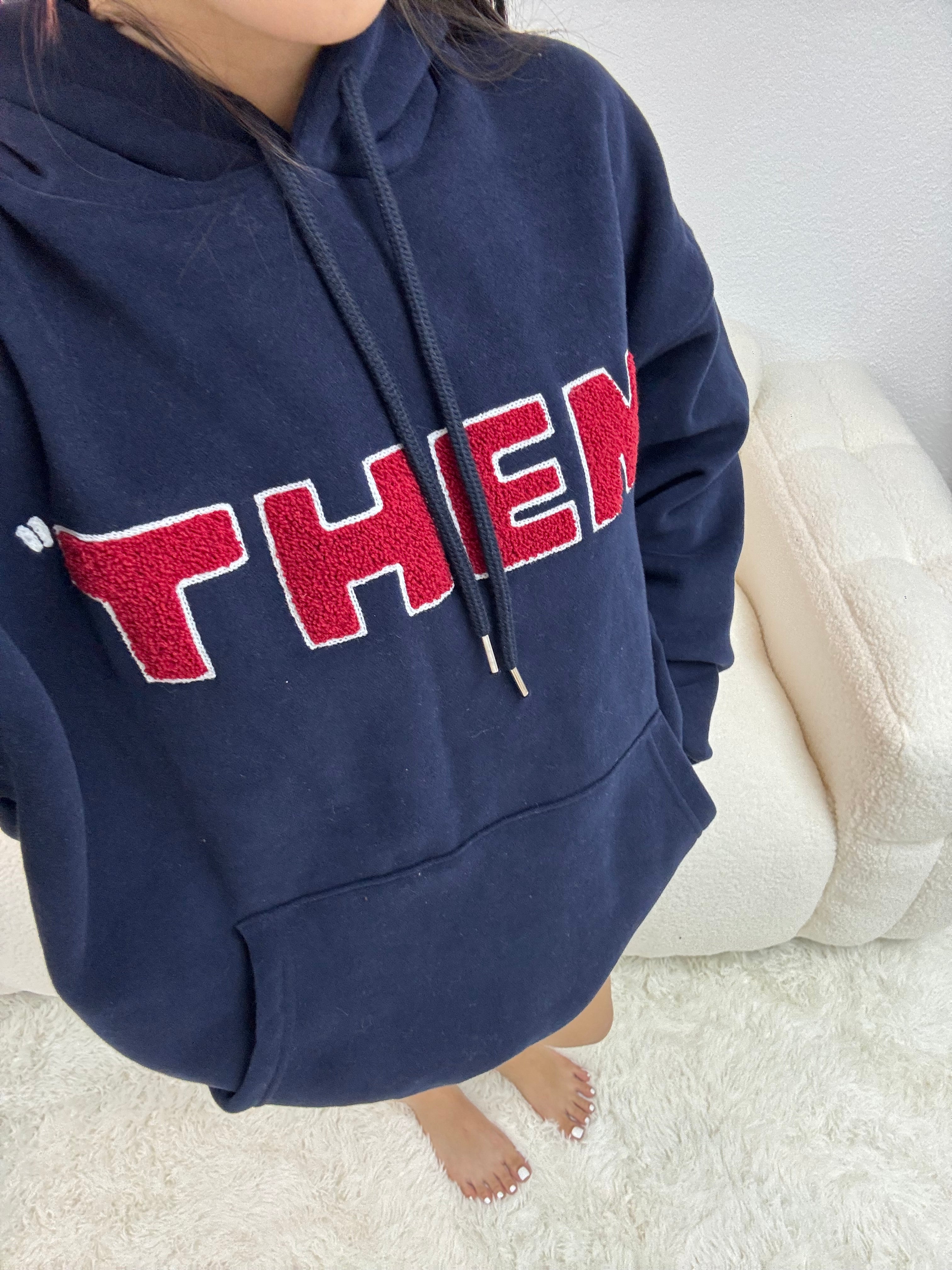 【THEM植絨印花衛衣 】THEM Solid Hoodies