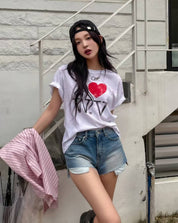 【春夏必備！】I Love Wave T Shirt