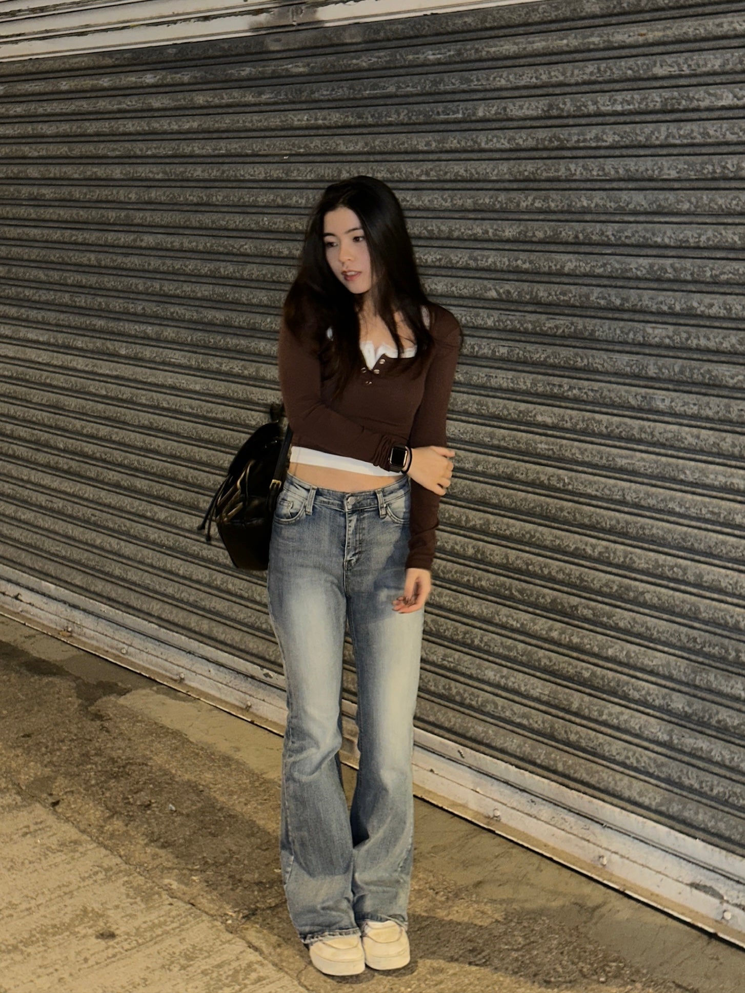 【完美淺藍色喇叭褲🩵】 Vintage Washed Flare Jeans