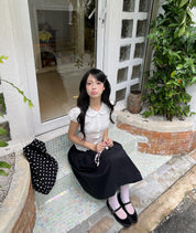 Angelic White Puff sleeve Blouse