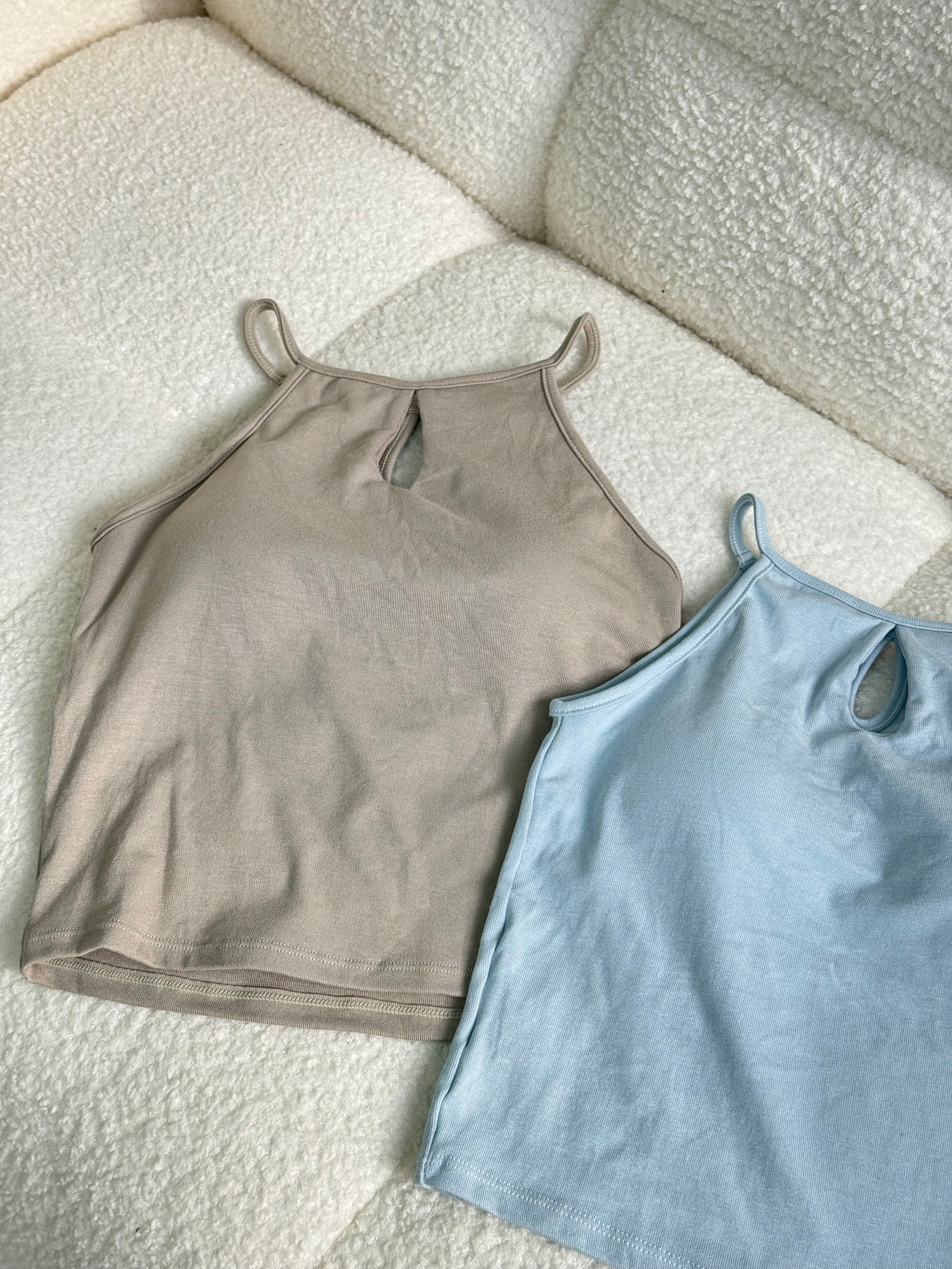 【✔️PAD｜水滴Cut位設計】Avery Solid Padded Bra Top