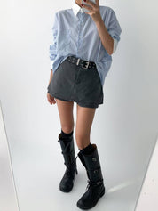 【初秋必備直紋恤衫💙】Basic Striped Shirt