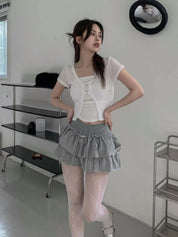 【小性感蛋糕短裙🎂】Kenia Ruffle Mini Skort