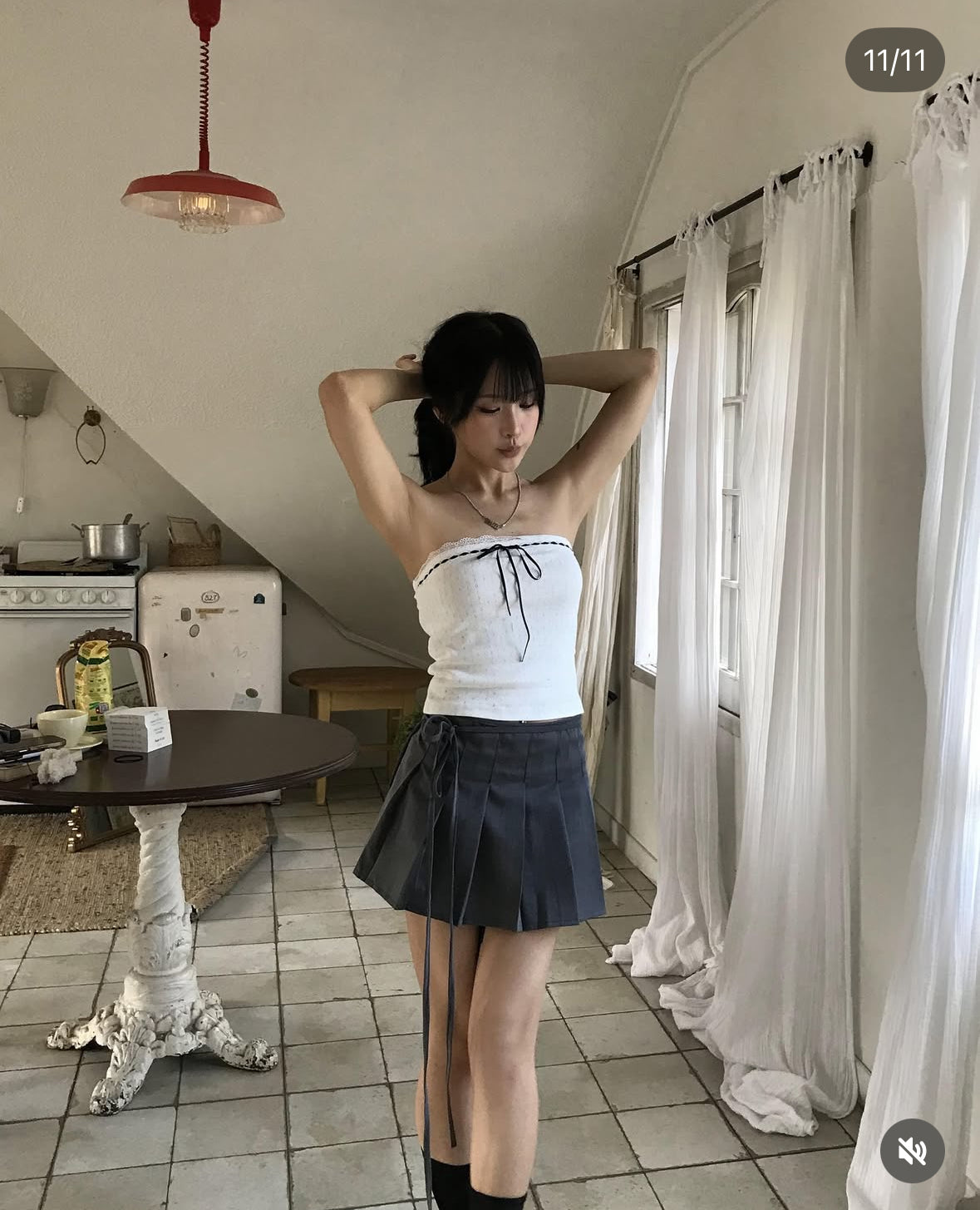 【暗花Lace Tube Top】Opal Lace Tube Top
