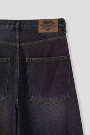 【大熱彎刀褲❤️‍🔥】Dark Denim Rivet Barrel Jeans