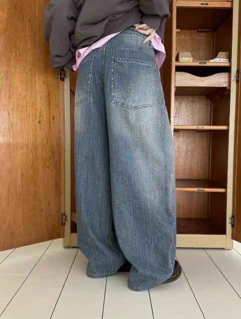 【人氣鉚釘彎刀牛仔褲】Viral Rivet Barrel Jeans