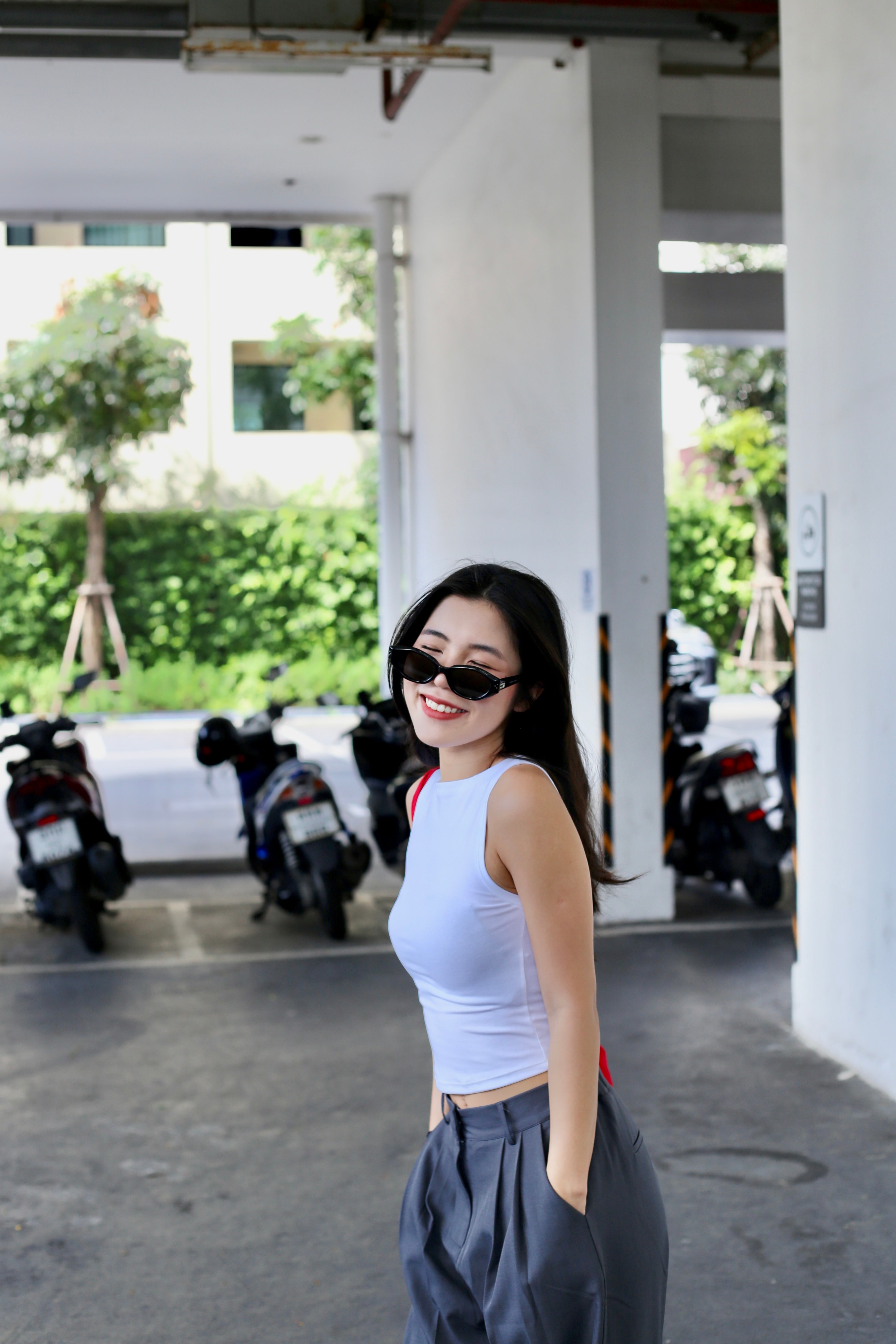 #T240【店主自留款! 10/10入膊背心】Basic Solid Boat Neck Tank Top