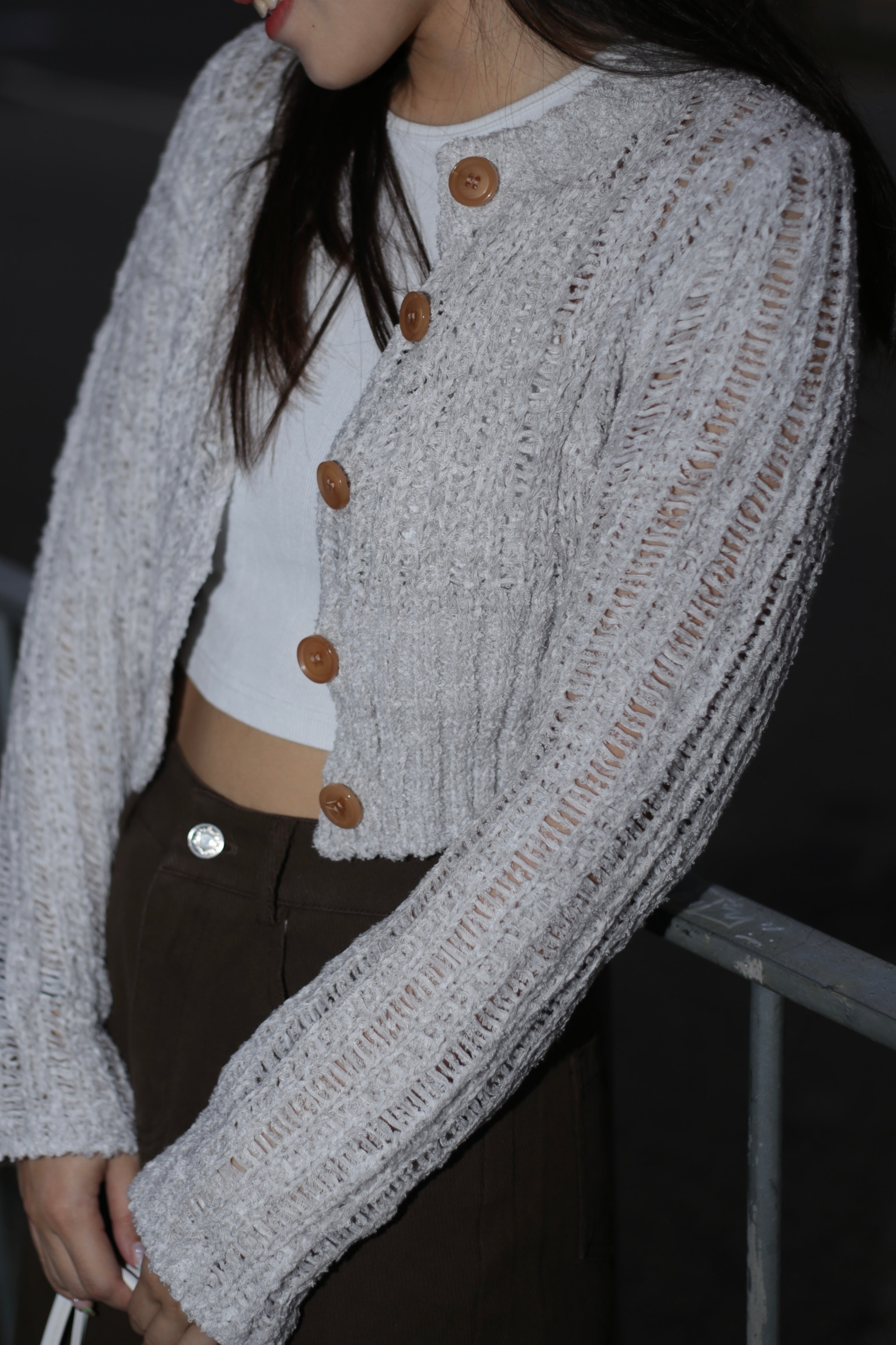 Lucia Crop knit Cardigan