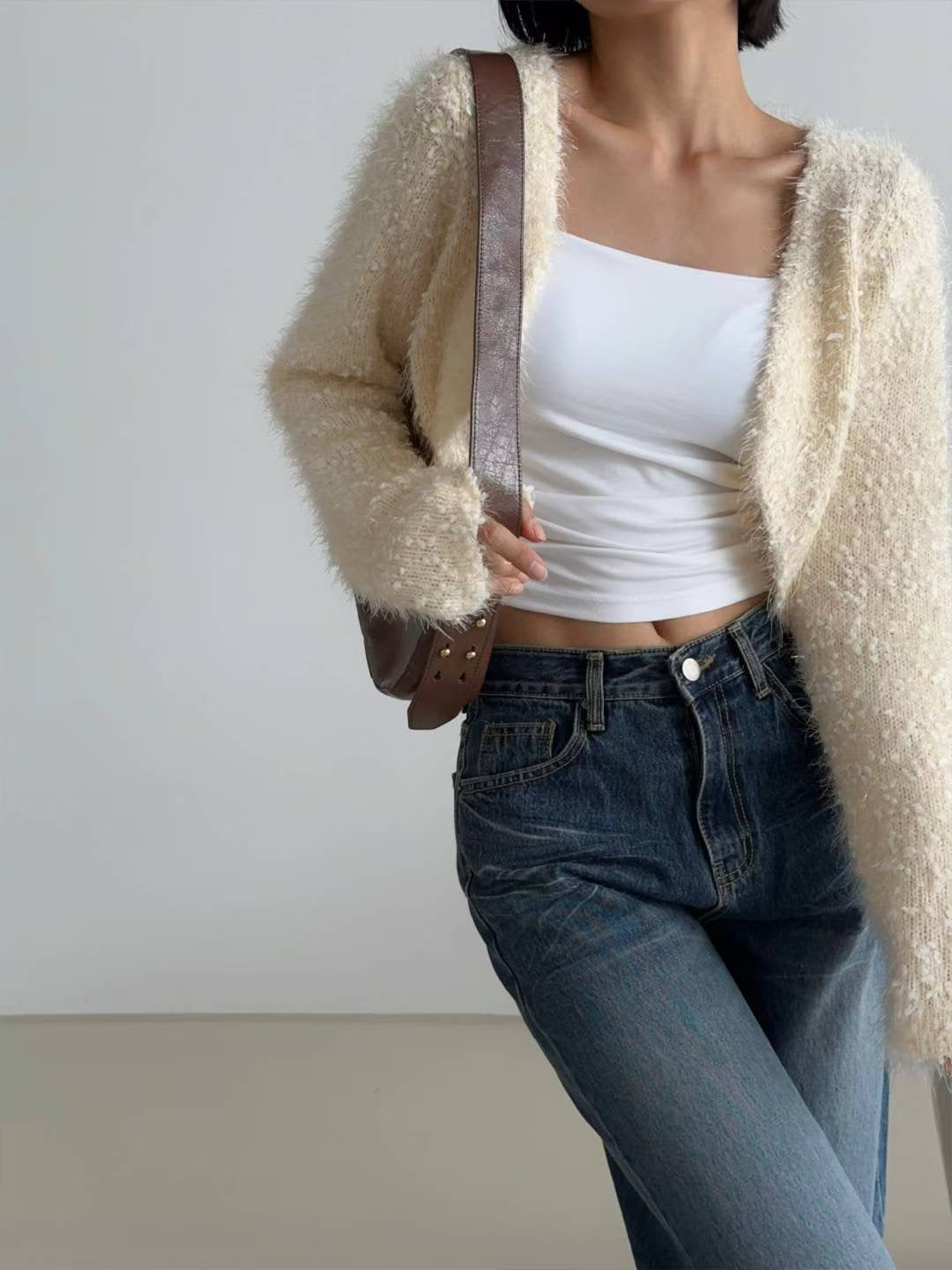【初秋必備針織粒粒外套】Elene Solid Textured Cardigan